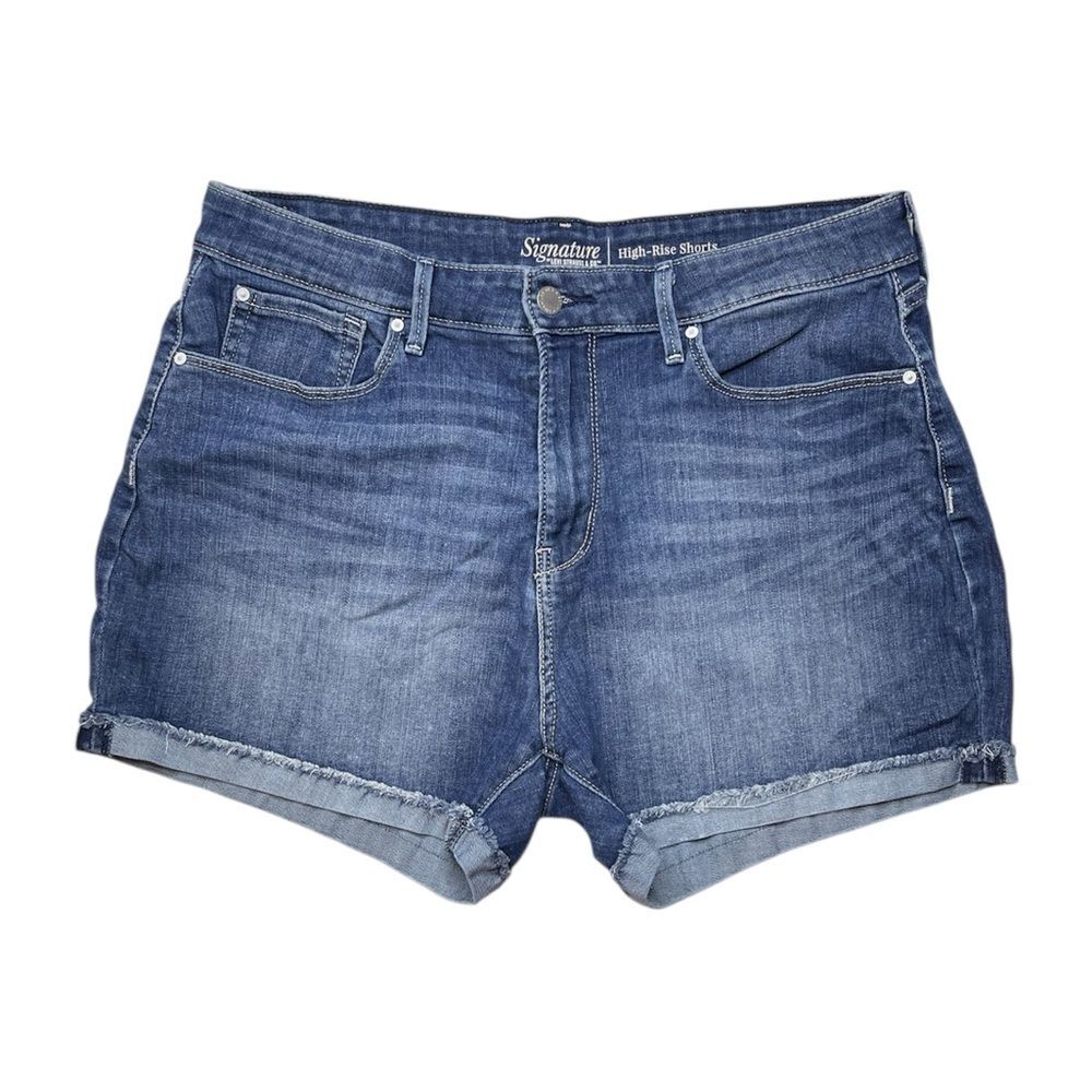 Signature by Levi Strauss & Co. Women’s High-Rise Denim Shorts | Size 16 (W33)